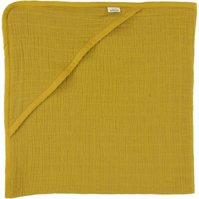 Cape de bain Bliss jaune moutarde (75 x 75 cm) Les Rêves d'Anaïs