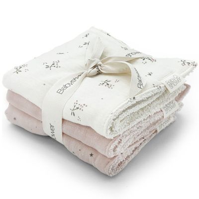 Lot de 3 lingettes Roseberry (28 x 28 cm) Babyshower