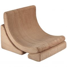 Fauteuil Moon Toffee velours côtelé - Wigiwama