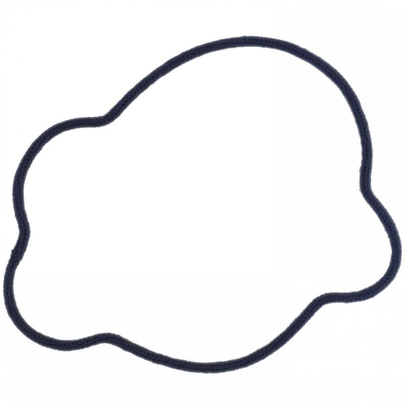 Déco murale nuage en tricotin (coloris personnalisable) Charlie & June