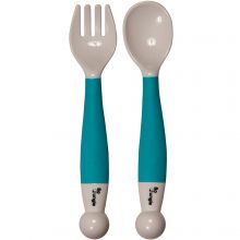 Set de couverts orientables turquoise  par Bo Jungle