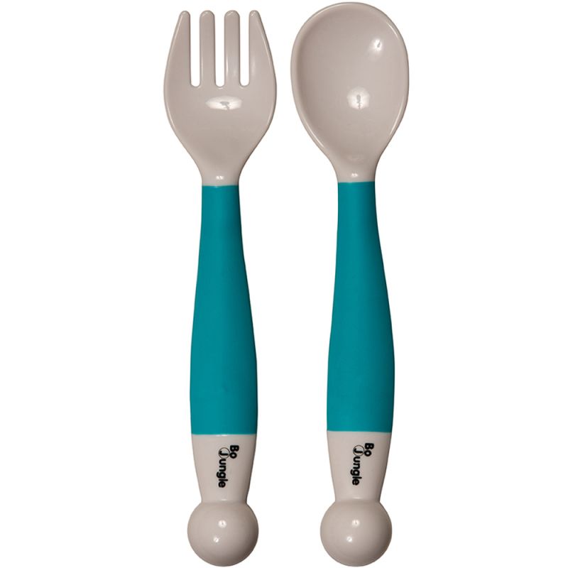 Set de couverts orientables turquoise Bo Jungle