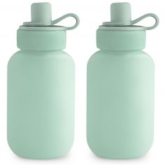 Lot de 2 gourdes alimentaires Cambridge Blue - Mushie