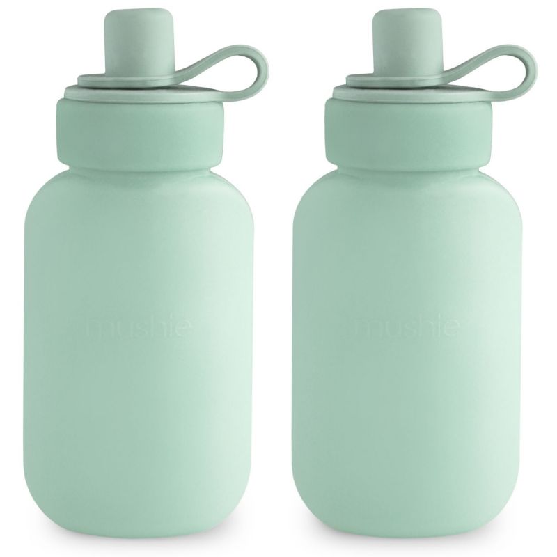 Lot de 2 gourdes alimentaires Cambridge Blue (2 x 150 ml) Mushie Produit 1