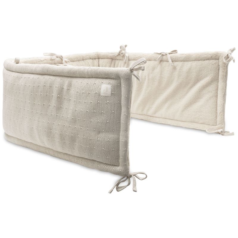 Tour de lit Sprinkle Knit Sand (pour lits 60 x 120 ou 70 x 140 cm) Jollein Produit 1