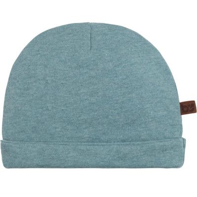 Bonnet de naissance en coton bio Melange stonegreen (0-3 mois) Baby's Only
