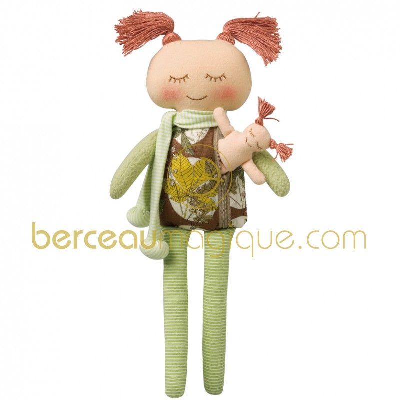 Poupée zip et bébé Forêt (34 cm) Trousselier