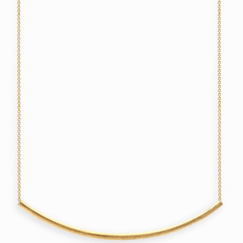 Collier chaîne 40 cm Linear arc 60 mm (vermeil doré) Coquine