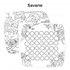Recharge pour Coloritable Savane (6 pièces) - DBKids