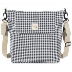 Sac a Langer I Love Vichy Noir - Walking Mum