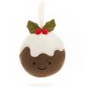 Pudding de Noël à suspendre (13 cm)  par Jellycat