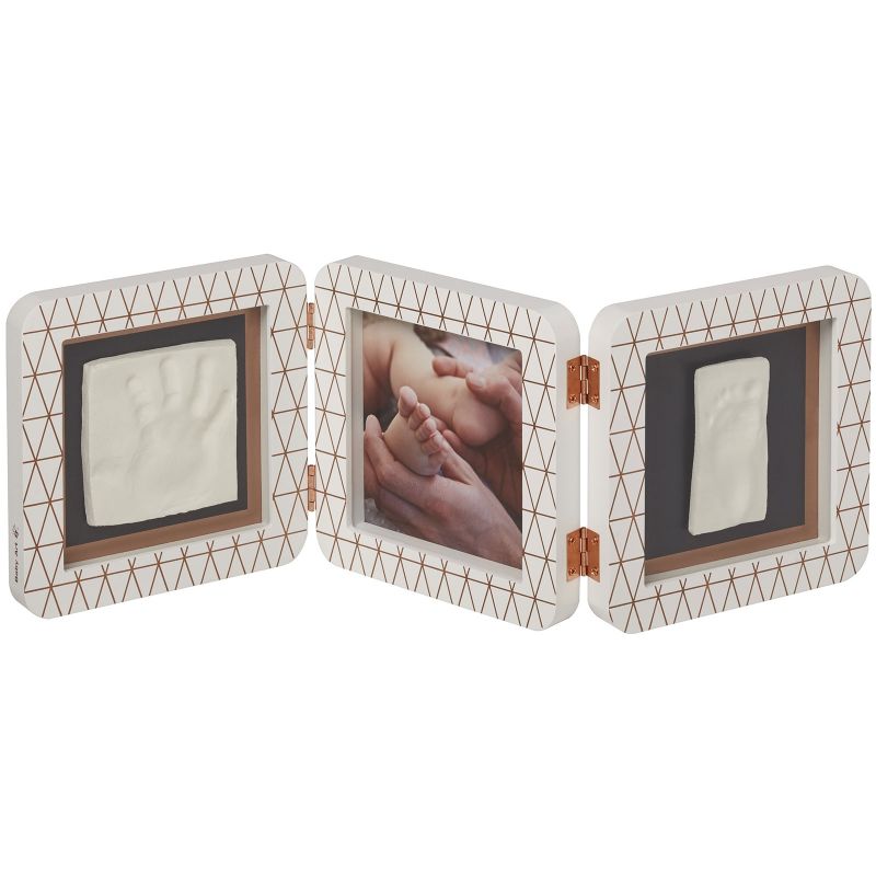 Cadre photo empreinte My Baby Touch blanc en bronze Cooper Edition (3 volets) Baby Art