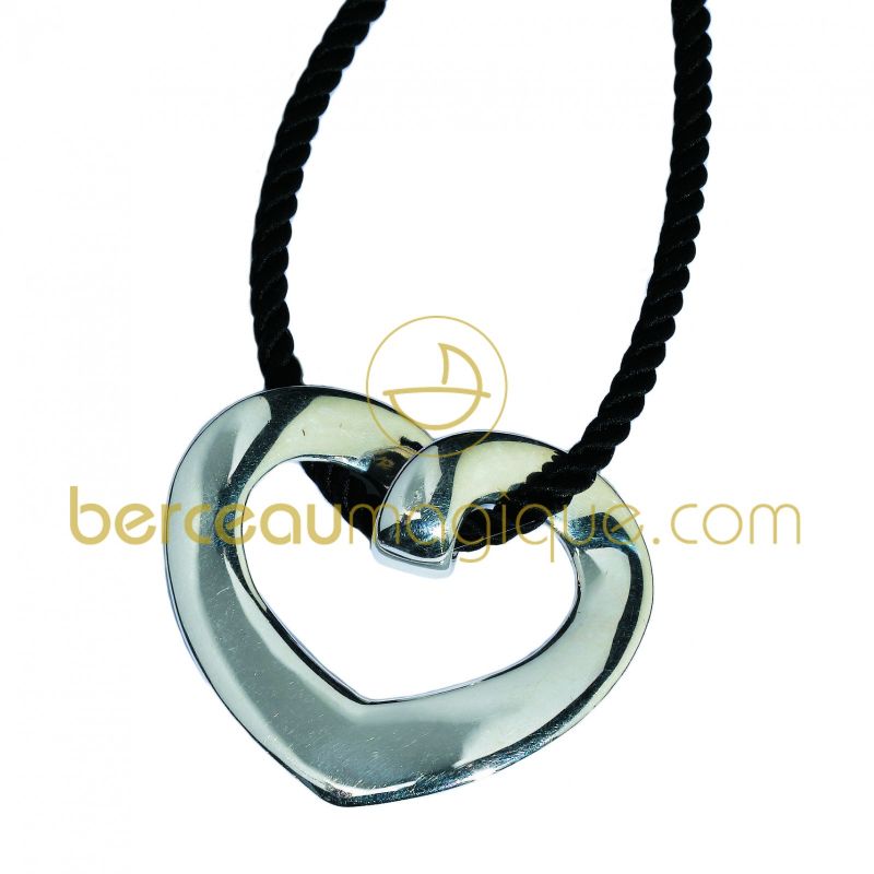 Pendentif Coeur (Grand modèle) (Argent massif) Ercuis