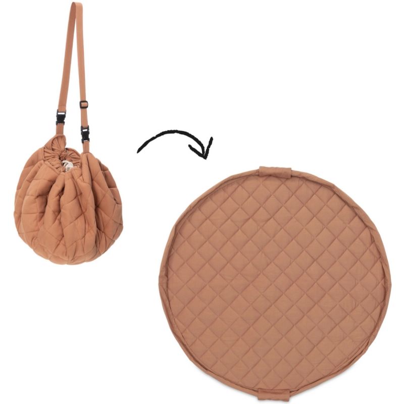 Tapis de jeu nomade 2 en 1 en coton bio Tawny Brown Organic Play&Go Produit 1 grande taille