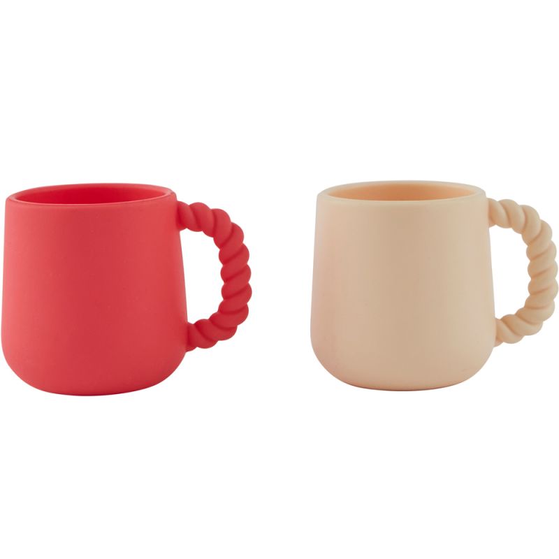 Lot de 2 tasses en silicone Mellow Cherry OYOY Mini Produit 1 grande taille