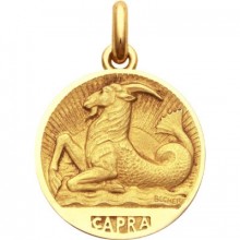 Médaille signe Capricorne (or jaune 750°)  par Becker