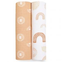 Lot de 2 maxi langes en coton keep rising (120 x 120 cm)  par aden + anais