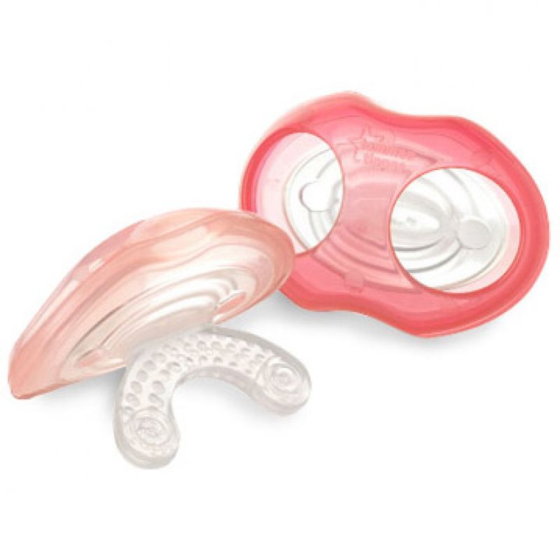 Lot de 2 sucettes de dentition Stade 1 rose Tommee Tippee