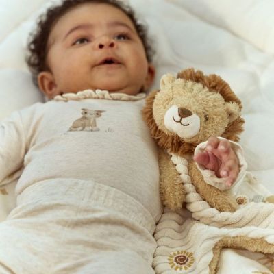Doudou attache sucette Lion Safari Friends