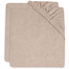 Lot de 2 housses de matelas à langer en éponge Wild Rose (75 x 85 cm) - Jollein