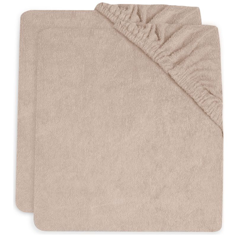 Lot de 2 housses de matelas à langer en éponge Wild Rose (75 x 85 cm) Jollein Produit 1