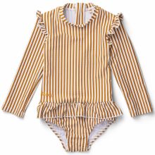 Combinaison maillot de bain anti-UV moutarde (9-18 mois)  par Liewood