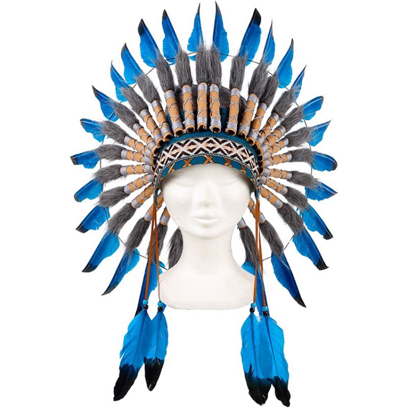 Coiffe indienne Navanjo bleue Souza For Kids