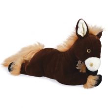 Peluche Cheval Alezan allongé (50 cm)  par Histoire d'Ours