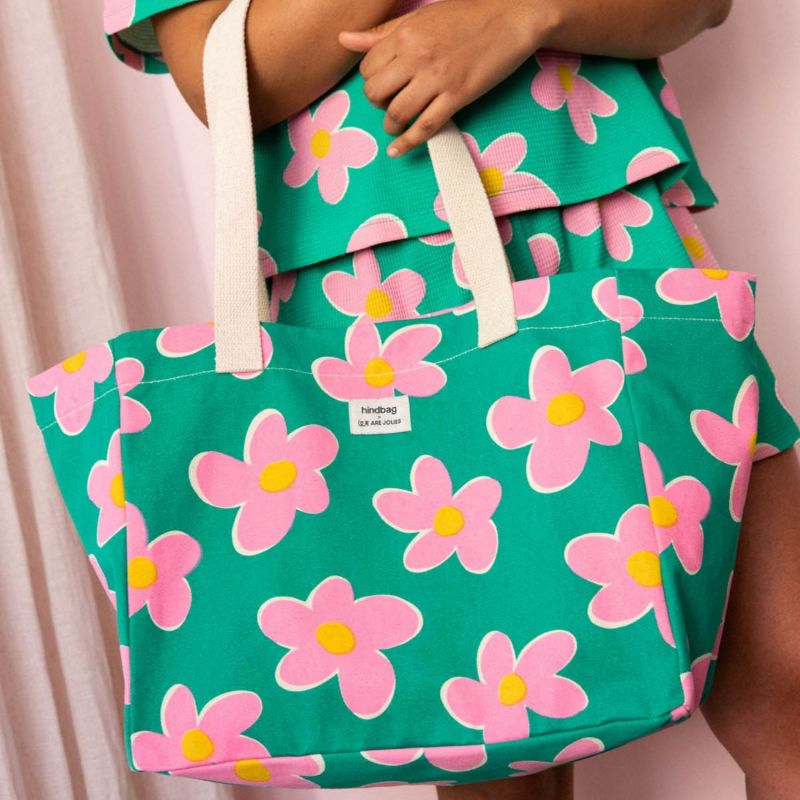 Sac cabas Claude Big Flowers Hindbag x We Are Jolies Hindbag Ambiance 6