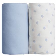 Lot de 2 draps housses étoile bleu (60 x 120 cm)  par Babycalin