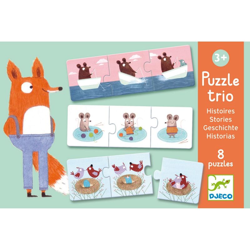 Puzzle trio Histoires (24 pièces) Djeco
