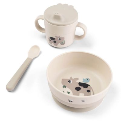 Foodie coffret premier repas ventouse Tiny farm Sable