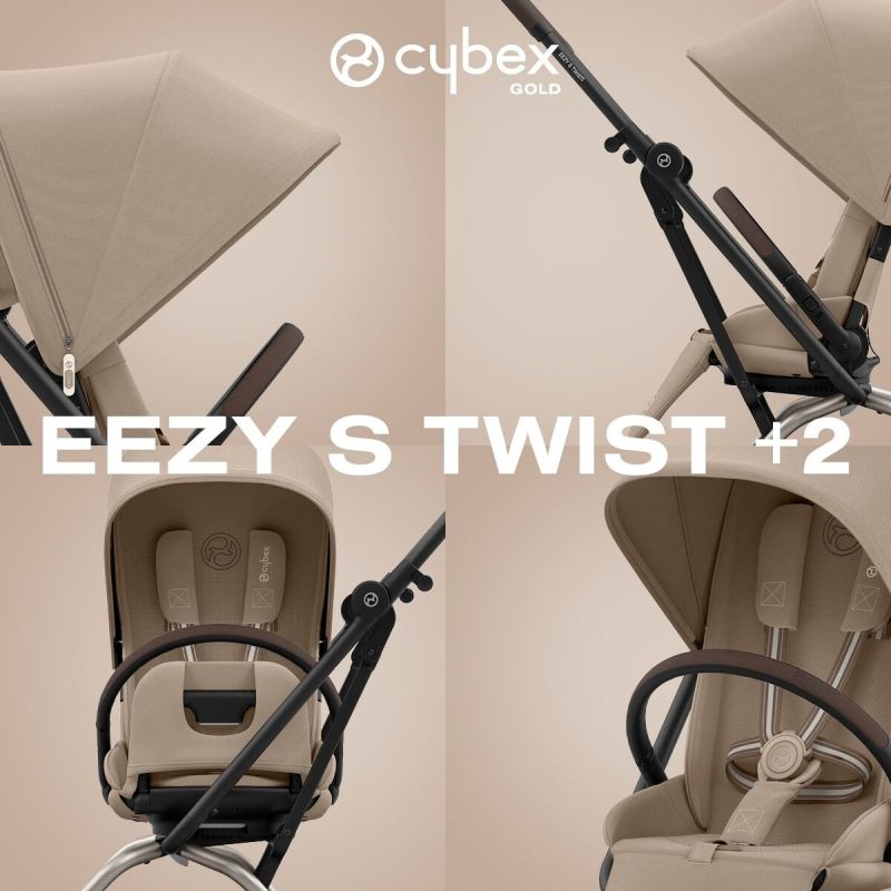 Poussette compacte Eezy S Twist+ 2 Almond Beige Cybex Ambiance 2