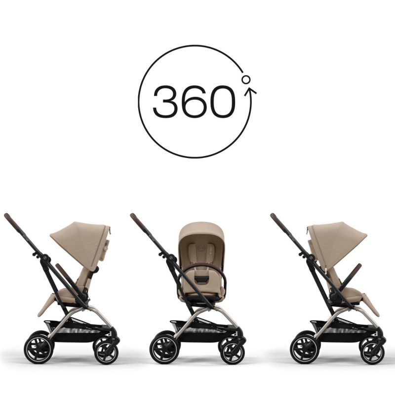 Poussette compacte Eezy S Twist+ 2 Almond Beige Cybex Produit 3