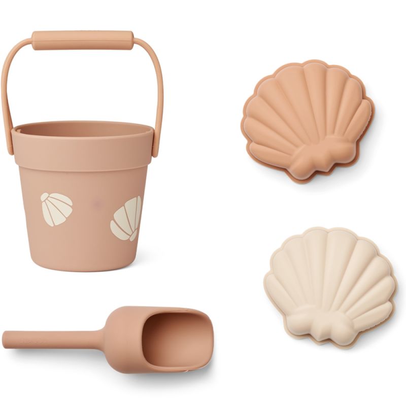 Lot de jouets de plage Mini Shell Pale Tuscany (4 pièces) Liewood