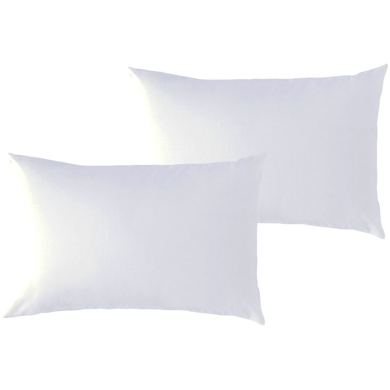 Lot de 2 taies d'oreiller en coton bio blanches (40 x 60 cm) P'tit Basile