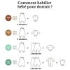 Gigoteuse à pieds réversible  vert d'eau 4 saisons avec chaussettes (2-3 ans) Les petites billes Produit 9