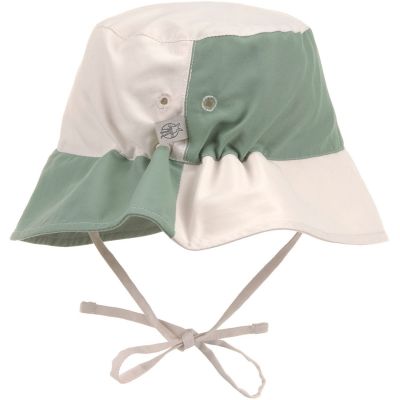 Bob anti-UV Motif damier vert et sel marin (1-3 ans)