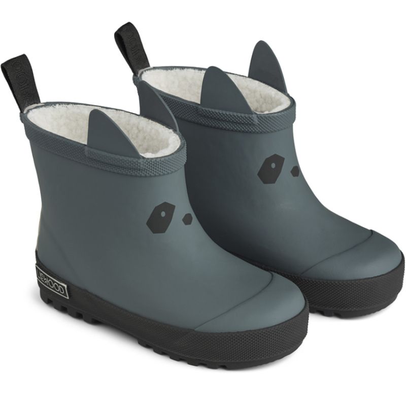 Bottes de pluie fourrées Jesse Whale blue-Black mix (pointure 23) Liewood