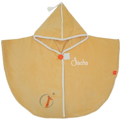 Poncho de bain Girafe Vanille personnalisable (0-5 ans)