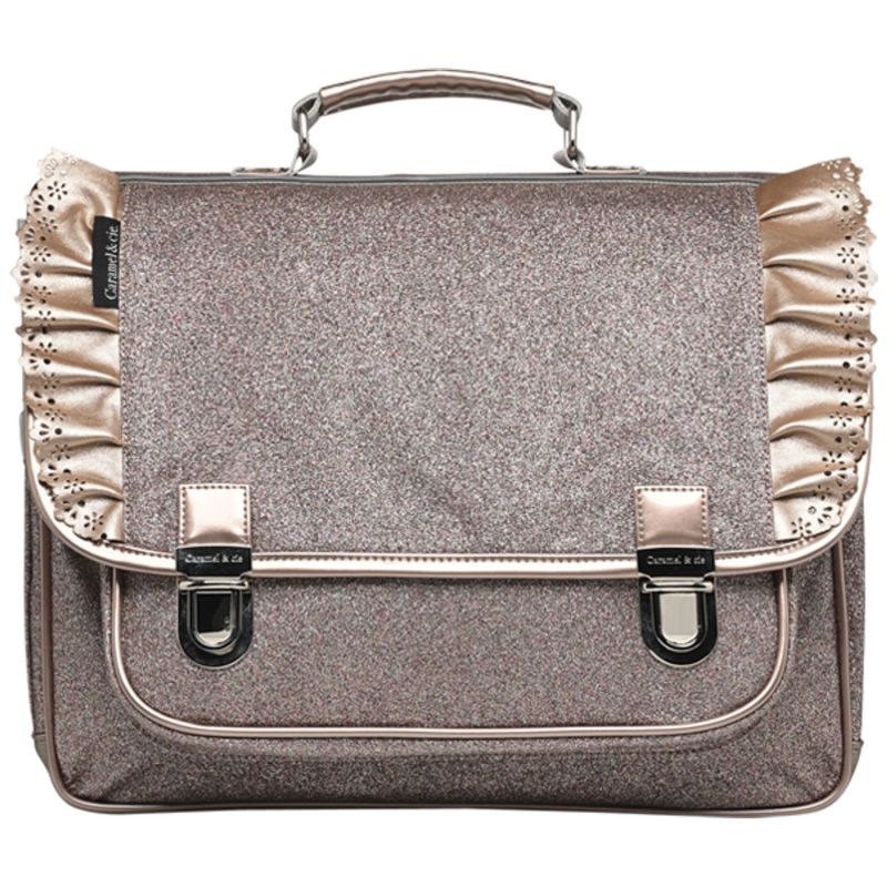 Cartable A4 primaire papillon cuivré copper (38 cm) Caramel & Cie Produit 1