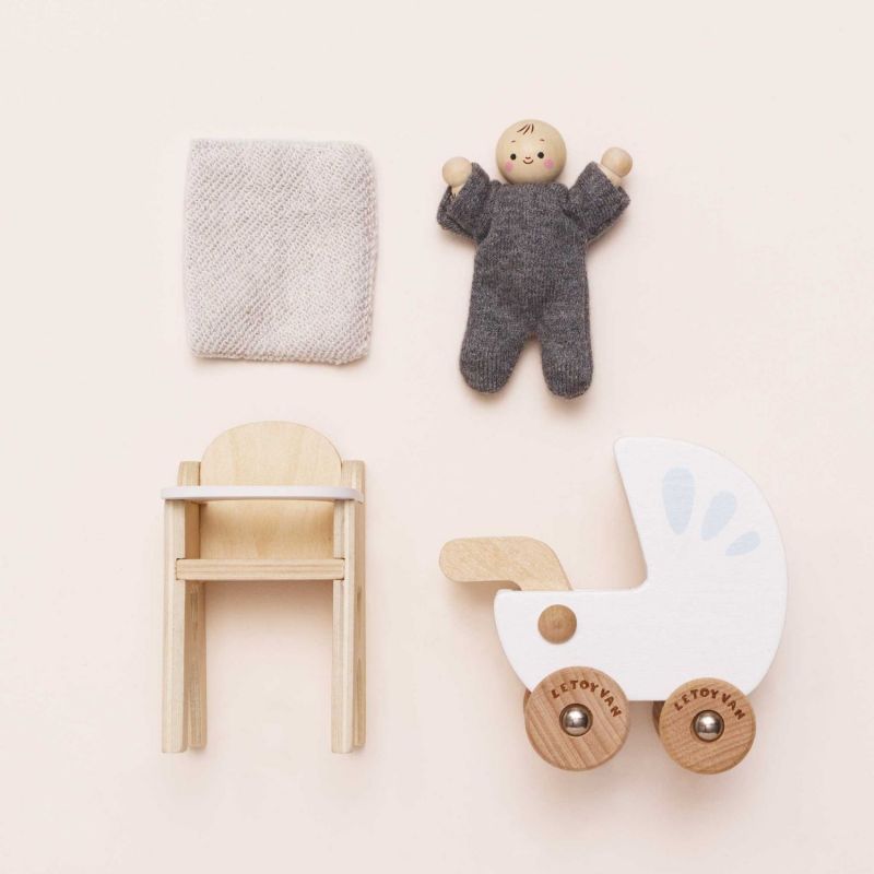 Ensemble accessoires de nurserie pour maison de poupée en bois FSC Le Toy Van Ambiance 4