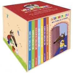 Bibliothèque P'tit Loup Mes 7 livres de la semaine - Auzou Editions