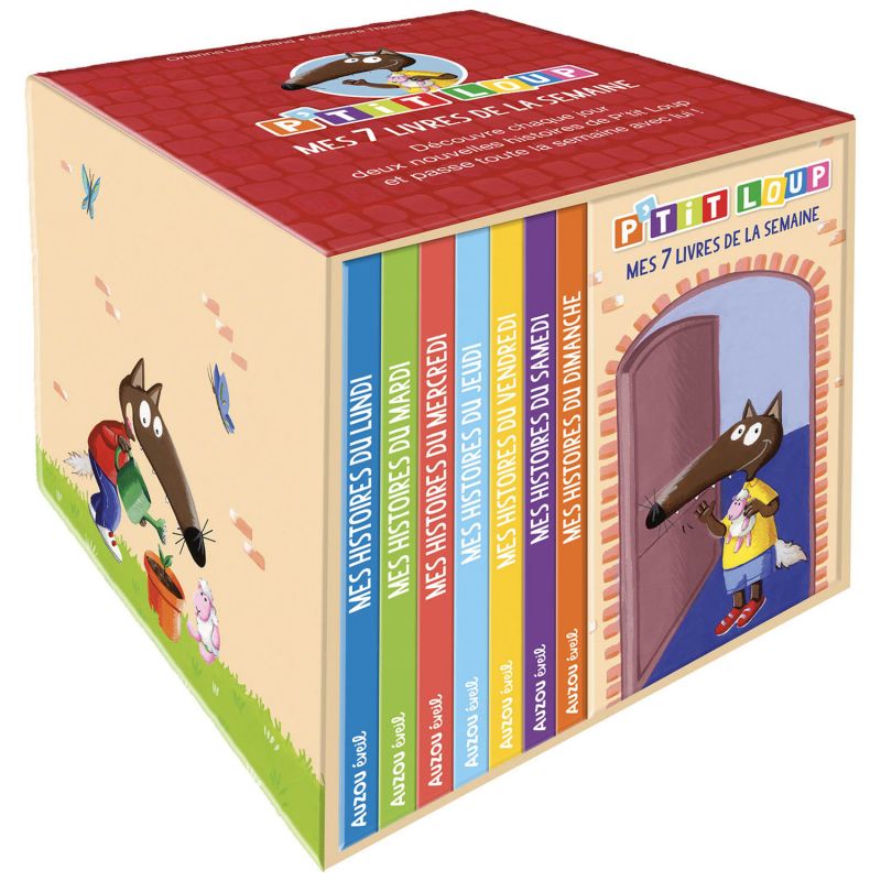 Bibliothèque P'tit Loup Mes 7 livres de la semaine Auzou Editions Produit 1