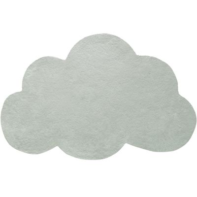 Tapis nuage en coton vert clair (67 x 100 cm)