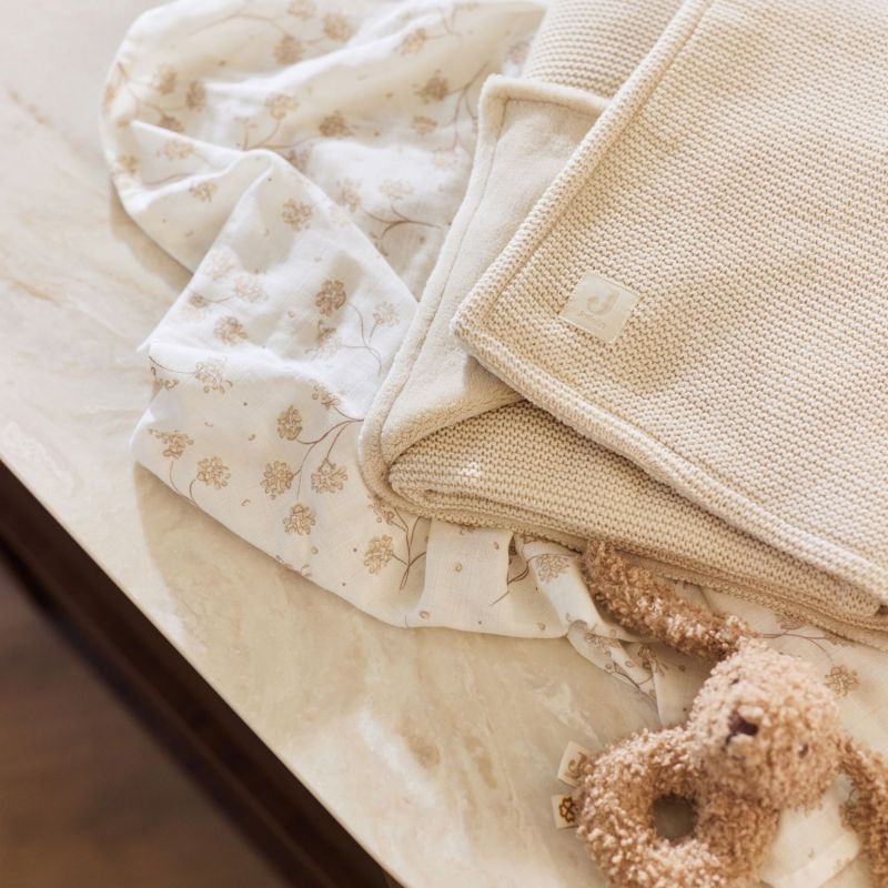 Couverture en polaire Basic Knit Oatmeal (100 x 150 cm) Jollein Ambiance 7