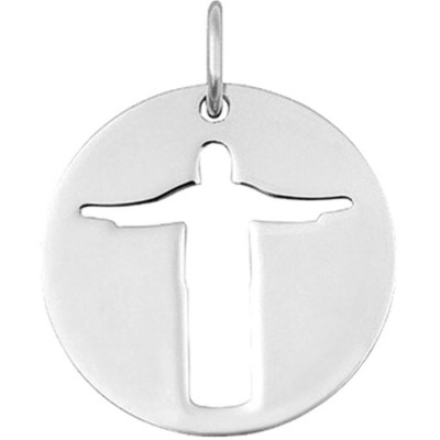 Médaille Esquisses Mini Christ de Rio 10 mm (or blanc 750°) Maison La Couronne