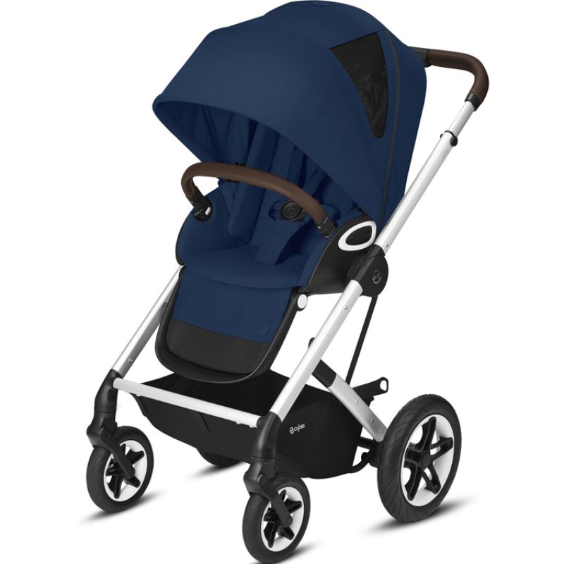 Poussette Talos S Lux Navy Blue châssis Silver (Gold) Cybex