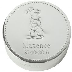 Boîte à dents métal argenté (personnalisable)