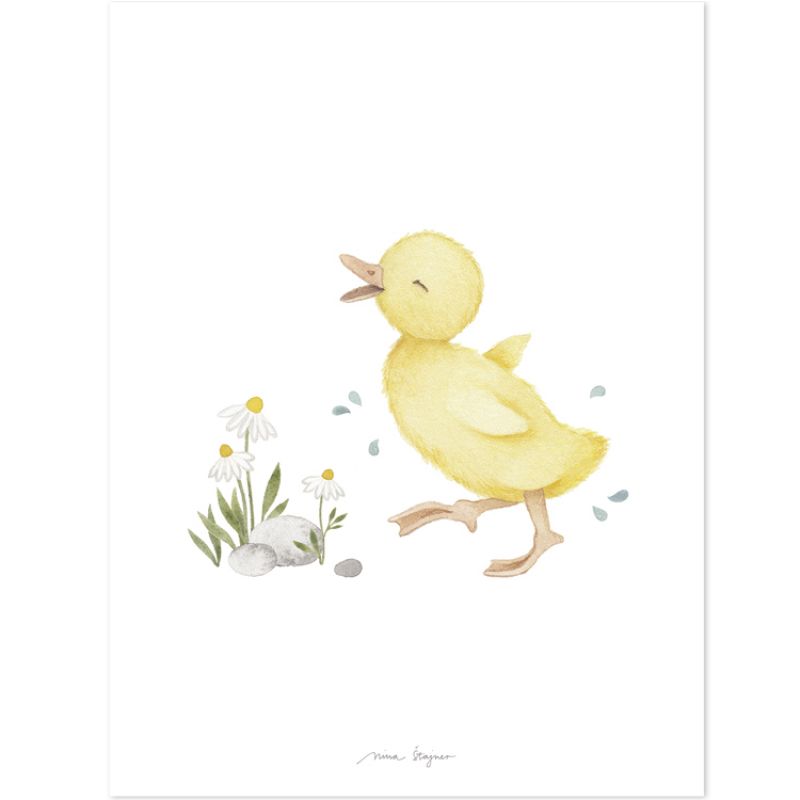 Affiche caneton Little duck (30 x 40 cm) Lilipinso